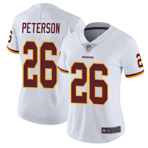 Washington Redskins Limited White Women Adrian Peterson Road Jersey NFL Football 26 Vapor